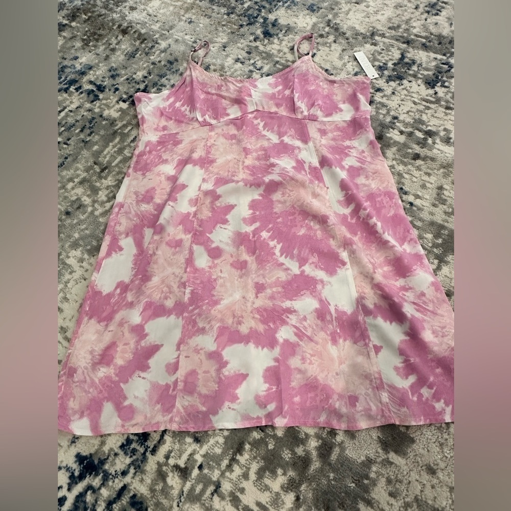 Abound  Dress Viscose Pink Floral Size XL